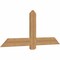 Ekena Millwork Eugene Smooth Timber Gable Bracket, Western Red Cedar, 60"W x 25"H x 1 1/2"D x 5 1/2"F, 10/12 Pitch GBW060X25X0206EUG00SWR - alternate 3